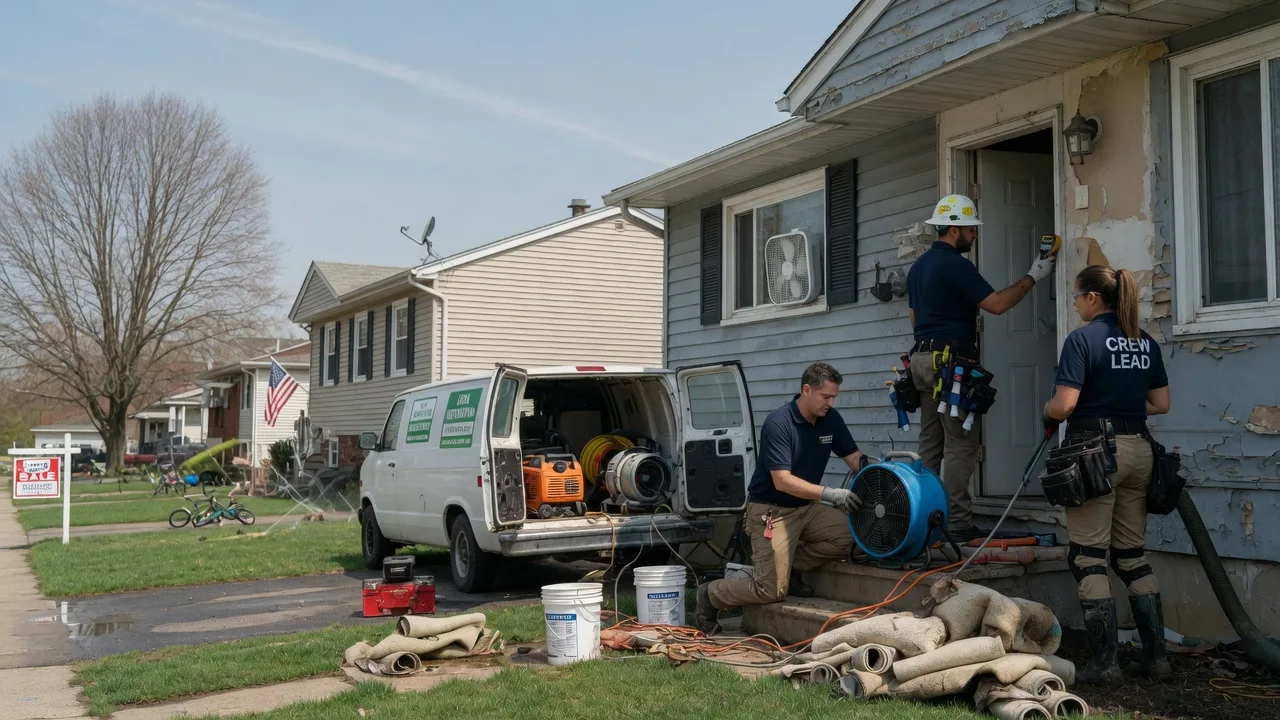 Flood Cleanup in Crownsville, MD near me